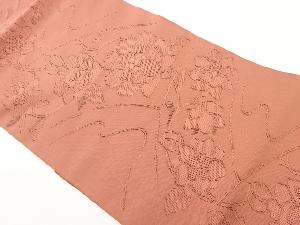 綴れ花唐草模様織出し名古屋帯